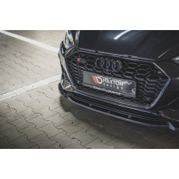 Накладка сплиттер на передний бампер на Audi RS5 B9 рестайл